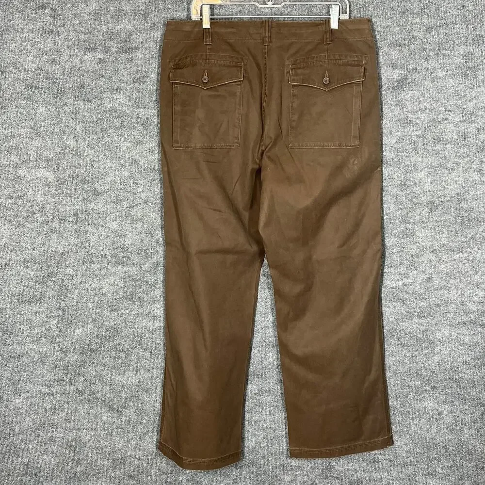 Vintage Banana Republic Pants Mens 35x30 Brown Relaxed Straight Leg Work Casual